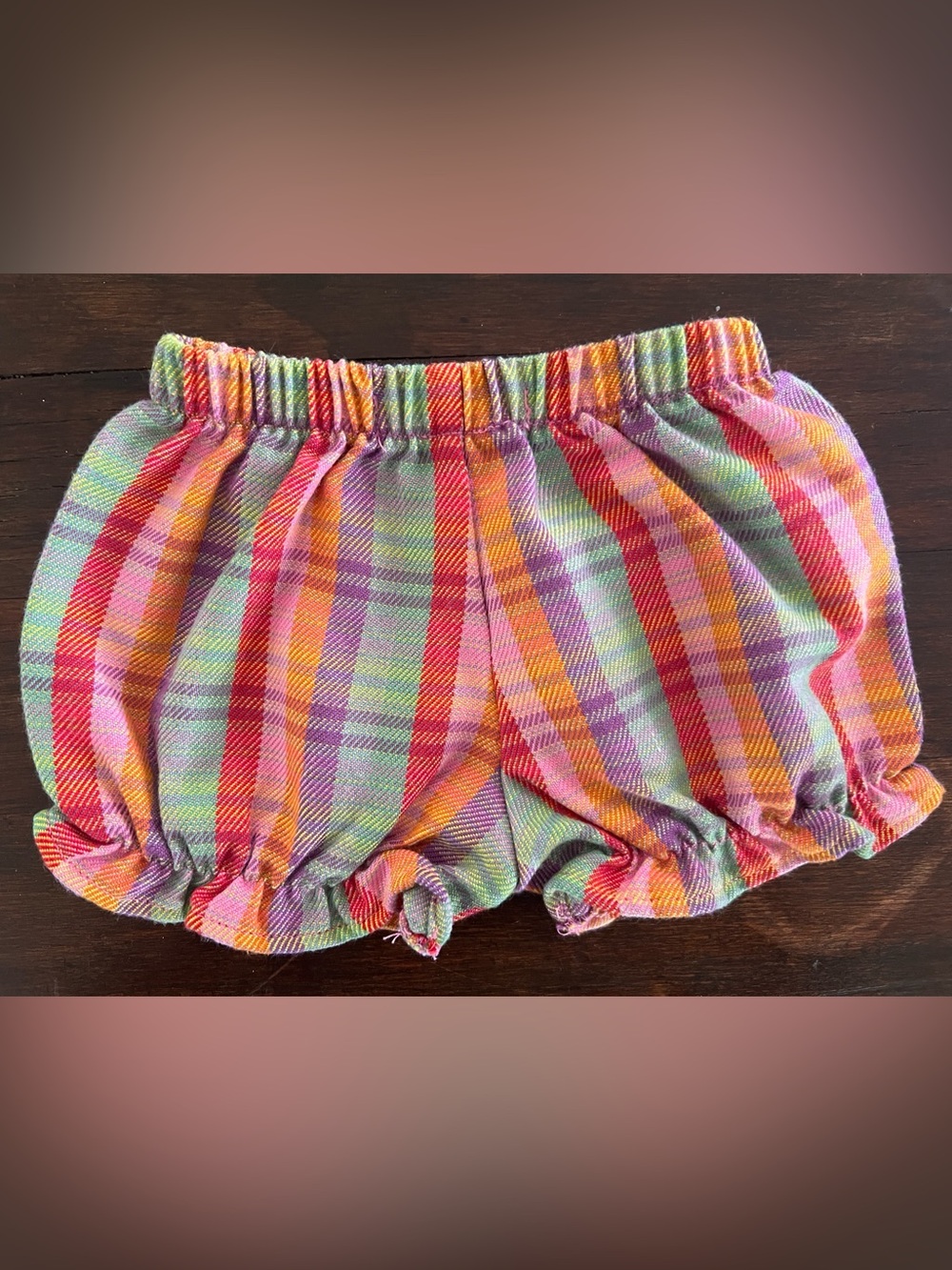 TBBC Plaid Kids Baby Shorts size 3-6m